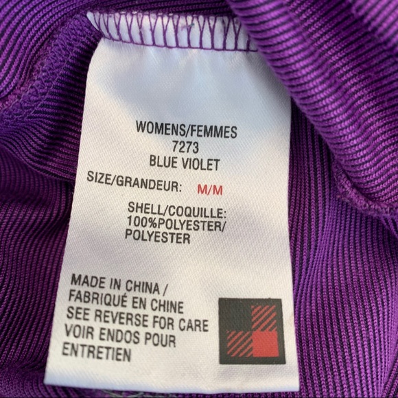 WOOLRICH V-NECK PULLOVER PURPLE TOP - Picture 12 of 14